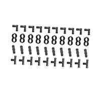 CLISPEED Raccordi per Tubi di Irrigazione e Connettori Spinati, Kit da 40 Pezzi per Giardinaggio e Irrigazione Agricola, Set Completo Giunti, Gomiti e Tappi per Impianto a Goccia