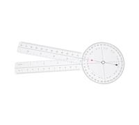 CLISPEED Righello Angolo in Plastica Trasparente Goniometro con Scala Tecnica per Misurazioni Accurate in Fisioterapia Ingegneria e Disegno Architettonico