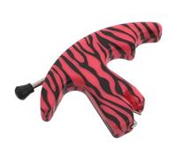 CLISPEED Rilascio del Pollice per Tiro L'Arco Compound a Tre Dita in Plastica Resistente, Accessorio Leggero per Esercitazioni al Bersaglio, Compatibile per Giovani e Adulti, Aiuto