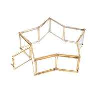 CLISPEED Scatola di Imballaggio in Vetro a Forma di Stella a Cinque Punte Piccola Bottiglia dei Desideri Creativa Scatola Portaoggetti e per Fiori Conservati Contenitore Multifunzionale