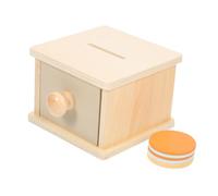 CLISPEED Scatola Montessori in Legno per Gioco Permanenza degli Oggetti Giocattolo Educativo per Sviluppo Coordinazione Occhio Mano e Abilità Motorie Regalo per Ragazzi e Ragazze in Età