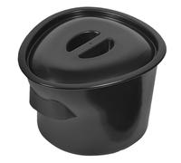 CLISPEED Secchio vasino vasetto di urina per i pazienti orinatoio di emergenza di grandi dimensioni anziano vaso da notte portatile vaso da notte per adulti WC secchio plastica Nero