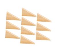 CLISPEED Set 10 Pezzi Fermaporta a Cuneo in Legno Massello Antiscivolo 6x2x3 Cm, Bloccaporta Stabile Per Porte Camera Da Letto e Ufficio, Fermaporta Di Sicurezza Protettivo Da Parete
