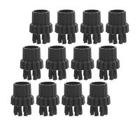 CLISPEED Set 12 Pezzi Testine Spazzola per Pulitore a Vapore M8 in Nylon Accessori per Pulitore a Vapore per Pulizia Profonda di Cucina e Bagno Compatibili