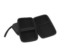 CLISPEED Set 2 Pezzi Astuccio Porta Glucometro Nero in Eva e Tessuto Oxford, Custodia da Viaggio con Cerniera Rettangolare, Design Portatile e Versatile per Accessori Digitali e Cavi