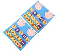 CLISPEED Set 2 Pezzi Giocattolo di Conteggio in Feltro Lavagna Matematica Portatile, Sussidi Didattici per Addizione e Sottrazione, Gioco Educativo per Piccoli e Scuola Materna