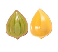 CLISPEED Set 2 Pezzi Piatti Portaoggetti in Ceramica Per Oli Essenziali, Vassoio Per Aromaterapia e Cosmetici, Compatto e Decorativo Per Saloni e Uso Quotidiano