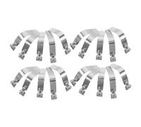 CLISPEED Set 20 Connettori Metallici in Ferro per Tettuccio Parasole, Accessori per Gazebo Esterno e Ricambi per Ombrelloni da Giardino, Giunto Telaio a T