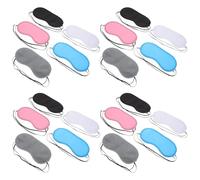 CLISPEED Set 20 Maschere per Dormire Oscuranti per Occhi, Morbide e Regolabili, Mascherine da Viaggio per Sonno Profondo a Casa, Aereo e Hotel, Confortevoli per Uomo e Donna