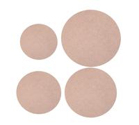 CLISPEED Set 4 Pezzi Basi in Legno per Ceramica 12-25 Cm, Piatti per Scultura Argilla Artigianale, Supporti Resistenti per Lavorazione e Asciugatura Ceramica