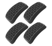 CLISPEED Set 4 Pezzi Copripedali Gomma Nera Antiscivolo e Facile da Pulire per Freno e Frizione, per Riparazione e Sostituzione Pedali Auto