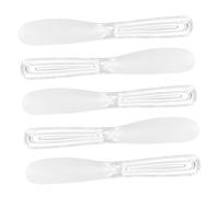 CLISPEED Set 5 Pezzi Spatole Cosmetiche Per Miscelare Maschere Viso Trasparenti 20,5 Cm, Cucchiai Per Applicazione Crema Occhi e Cura Pelle, Strumenti Per Beauty Routine Quotidiana