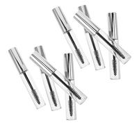 CLISPEED Set 8 Tubetti Vuoti per Mascara 10 Ml con Scovolino Flaconi Ricaricabili Trasparenti per Trucco Ciglia Contenitori Ermetici Portatili per Uso Fai da Te e Viaggi