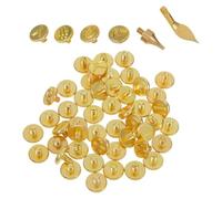 CLISPEED Set Completo di Punte in Ottone per Pirografia, Lettere e Numeri, Accessori per Goffratura su Legno e Pelle, Strumenti per Artigianato e Incisione Manuale