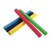 CLISPEED Set di 5 Bastoni da Corsa a Staffetta in Spugna Antiscivolo per Bambini, Leggeri e Facili da Trasportare, per Giochi All'aperto e Back To School Party