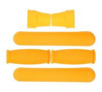 CLISPEED Set di Accessori per Stampelle Impugnatura Antiscivolo in Gomma Tpr Gialla, Supporto Ascellare e Paracolpi Resistenti per Stampelle ed Elbow Canes in Varie Occasioni