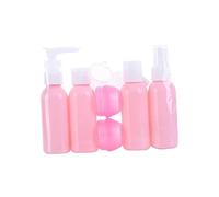 CLISPEED Set di Bottiglie da Viaggio 6 Pezzi Flaconi per Lozione Shampoo Crema Portatili Tappo a Scatto Flacone per Make-up da Viaggio Bottiglia Spray Vuota per Cosmetici e Profumo