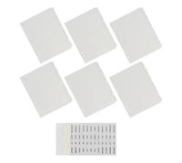 CLISPEED Set di divisori con 6 fori, formato A5, per etichettatura mensile, organizer per scuola e uso personale, linguette per indice a foglia larga per divisori per notebook e gestione dei documenti