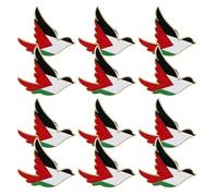 CLISPEED Set Spille da Bavero in Metallo della Pace e Mini Bandiere Palestinesi Smaltate 12 Pezzi Accessori Patriottici per Giacche e Camicie Simbolo di Unità e Libertà