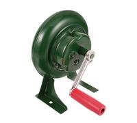 CLISPEED Soffiatore Portatile in Ferro per Barbecue e Stufa, Ventilatore Manuale senza Soffiare Cenere, per Campeggio e Uso Esterno Verde