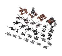 CLISPEED Soldati Cavalleria Medievale Modellini in Plastica per Accessori Soldato per Gioco di Ruolo e Decorazione Tavolo Sabbia Giardino
