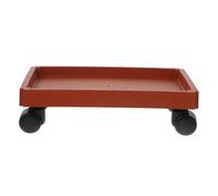 CLISPEED Sottovaso Rettangolare con Ruote Resistenti per Piante Pesanti Base Mobile Plastica Facile da Spostare e Pulire per Vasi Grandi e Fioriere Supporto Pratico e Riutilizzabile per