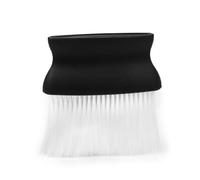 CLISPEED Spazzola Parrucchiere Professionale per Collo e Viso Plastica Nera e Bianca con Setole Morbide da Facile da Usare e Resistente per Rimozione Rapida dei Capelli