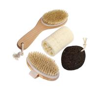CLISPEED Spazzole Bagno Luffa e Pietra Pomice Scrub Per Pulizia Del Spazzola Per Schiena Esfoliante Naturale Kit Doccia