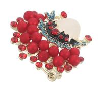 CLISPEED Spilla Decorativa Cinese Motivo Opera di Pechino Spilla da Bavero e per Scialli Accessorio Artigianale Resistente per Cappotti Zaini e Abbigliamento Femminile