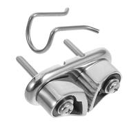 CLISPEED Strozzascotte in Acciaio Inox per Barche e Kayak, Morsetto per Fune Marina Resistente alla Corrosione, Bitta di Ancoraggio per Gommoni e Attrezzature per Imbarcazioni