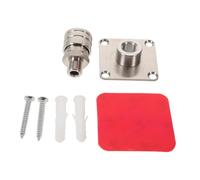 CLISPEED Supporto per Cannoni di Schiuma in Acciaio Inox 1/4 con Collegamento Rapido Mensola da Parete per Idropulitrice Organizer Stabile per Autolavaggio e Spruzzatori di Schiuma per