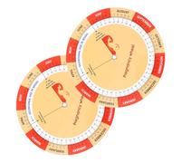 CLISPEED Tabella dello sviluppo fetale e monitoraggio della gravidanza 2 pezzi carta stampata a colori con calcolatrice della data per pianificare le madri in attesa