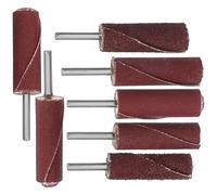 CLISPEED Tamburi Abrasivi 7 Pezzi Ruote a Lamelle Per Levigatura Metallo e Legno, Kit Accessori Per Smerigliatrice Angolare, Compatto e Portatile Per Uso Professionale