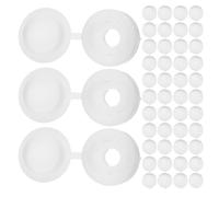 CLISPEED Tappi Coprivite in Plastica Bianca Pezzi 260 per Mobili Superficie Antiscivolo e Adattamento, per Ferramenta e Fai-da-te