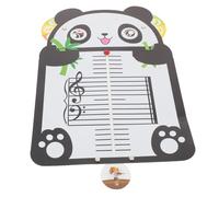 CLISPEED Tavola Note Musicali per Principianti con Design Panda Schede Didattiche per Teoria Musicale e Pratica Pianoforte Lavagna Portatile per Apprendimento Ritmico e Lettura Prima Vista