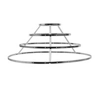 CLISPEED Telaio per Lampada a Sospensione in Ferro 30 CM, Cornice Rotonda per Paralume Fai da Te, Accessorio per Portalampada in Sala da Pranzo e Camera da Letto