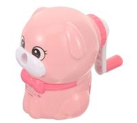 CLISPEED Temperamatite Manuale Cartoon Piccolo Cane Rosa Vassoio Capiente e Base Antiscivolo, Facile da Usare, per Back To School Party e Forniture Scolastiche