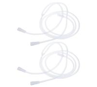 CLISPEED Tubi flessibili per massaggiatore corpo plastico 2 pezzi con 3 testine - accessorio per trattamento estetico e conservazione desktop