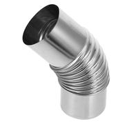 CLISPEED Tubo di Scarico a Gomito in Acciaio Inox da 45° per Stufa da Campeggio, Connettore per Prolunga e Installazione Rapida per Tende da Riscaldamento all'Aperto