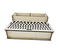 CLISPEED Utensili in Legno per Pelle con Organizer per Strumenti Artigianali DIY Supporto Stabile per Stoccaggio e Cucito Regalo per Appassionati Lavoro Manuale