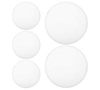 CLISPEED Ventaglio a Disco Volante Pieghevole Bianco 25 CM in Poliestere per Sublimazione Set da 5 Pezzi Ventagli Portatili per Eventi all’Aperto Feste e Decorazioni Fai da Te