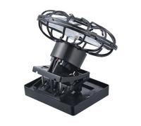 CLISPEED Ventilatore Solare Portatile Nero in Plastica, Raffrescatore D'aria a Energia Solare Installazione Facile per Creare Un'atmosfera Estiva in Ufficio