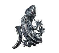 CLISPEED Vintage Da Uomo Motivo Lucertola Animale e Occhi Rossi Design Unico e Dettagli Realistici Gioiello Straordinario Per Utilizzo Quotidiano e Regali