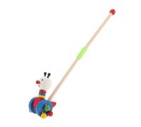 CLISPEED Wooden Walker Toy With Charming Cartoon Animal Design Push Along Toy For Early Walking Practice Engaging And Practical Push Cart For Learning