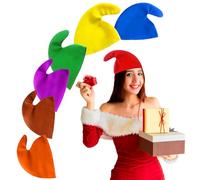 CLIUNT 7 Cappelli da Nano, Cappello da nano a punta, Cappello da Elfo, Cappellos da Puffo, Colorato Cappellos Travestimento da Nanos, Kostümzubehör, Accessoire, Mottoparty, Karneval