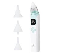 CLIUNT Aspiratore Nasale Elettrico, Aspiratore Nasale Neonato, Aspira Naso Elettrico da Aspirazione, con 3 Livelli di Aspirazione e 4 Punte in Silicone, con luce LED e Musica Funzione, Ricaricabile