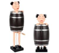 CLIUNT Divertente dispenser di sigarette, Divertente porta sigarette, Distributore di sigarettes, Barile di legno decorativo per 10 sigarettes, regalo per uomo, festa, regalo per carezze
