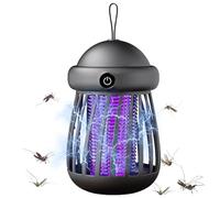 CLIUNT Lampada antizanzare, 2 in 1, elettrica per interni ed esterni, ricaricabile tramite USB, con lampada UV e lampada di illuminazione, attira gli insetti volanti a 360°, per cortile, campeggio