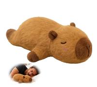 CLIUNT Peluche Capybara, 48cm Giocattolo Peluche Capibara Super Morbido, peluches XXL per sonno e relax, Cuscino Decorativo Carino a Forma di Capybara