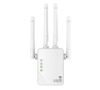 CLIUNT Ripetitore WiFi Potente, Amplificatore Wifi Potente da 1200mbps, 5GHz / 2.4GHz Extender WiFi Dual Band, con 1 porta LAN, 1 porta WAN, WPS, antenne 3dBi x4, compatibile con tutti i box di rete